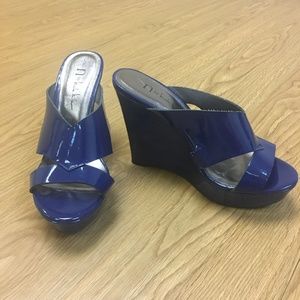 Never Worn Patent Leather Wedges